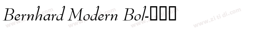 Bernhard Modern Bol字体转换